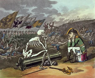 Napoleon und Skelett